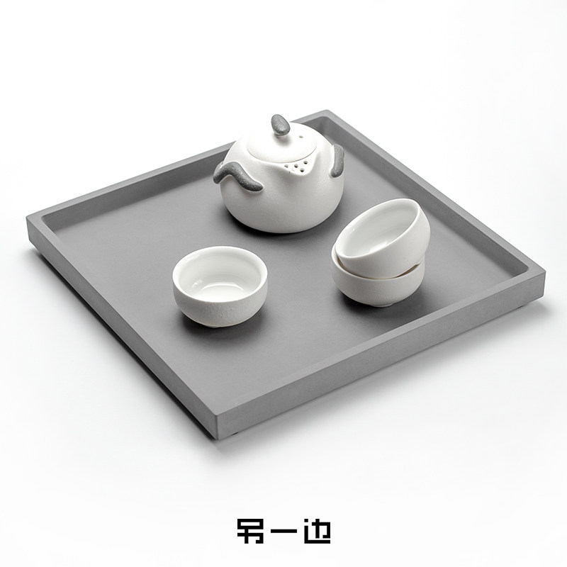 另一边水泥北欧托盘家用花盆茶水果盘ins风格摆件收纳首饰化妆品