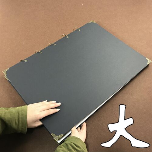 4开大幅素描本加厚活页画本 米白素描纸硬面彩铅本 160克大型水彩