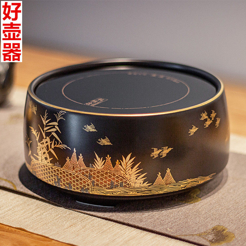 台湾龙隐斋电陶炉静音茶炉烧水煮茶器家用台式铁壶银壶陶壶泡茶具