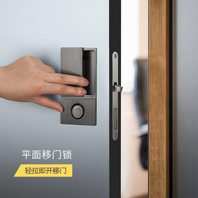 意大利进口AGB隐形口袋门锁卧室木门平面静音简约推拉移WAVE门锁