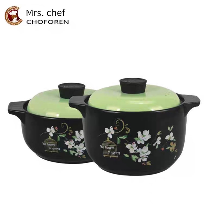 厨夫人陶瓷砂锅炖锅明火耐高温家用煲汤沙锅石锅享悦汤锅