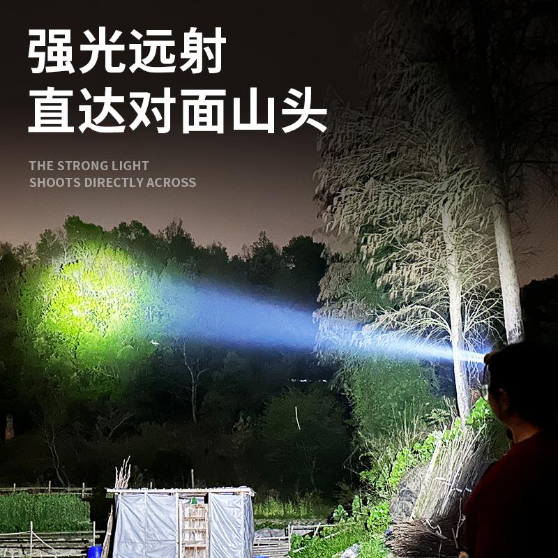 头灯头戴式强光充电超亮钓鱼专用超长续航锂电手电筒矿灯远射夜钓