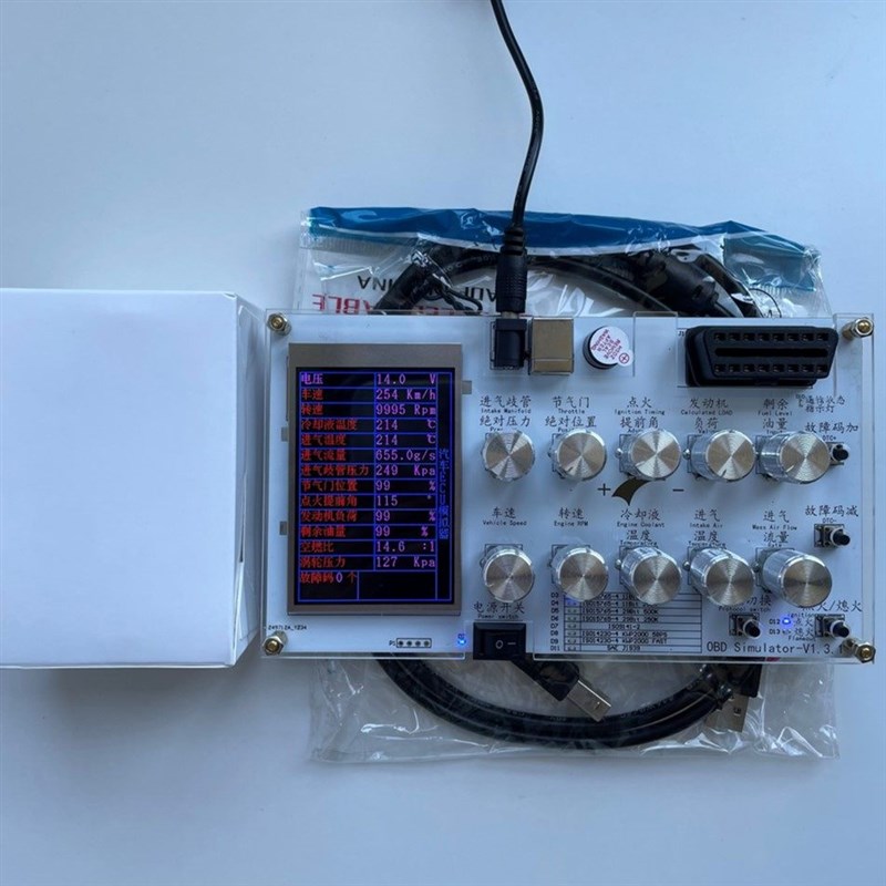 汽车OBD模拟器/ ELM327开发 J1939/ECU模拟器开发测试/车联网