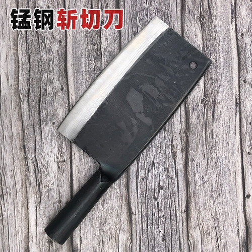 锰钢菜刀锻打斩骨刀中式家用切片刀商用老式斩鸡鸭排骨刀铬钢切刀