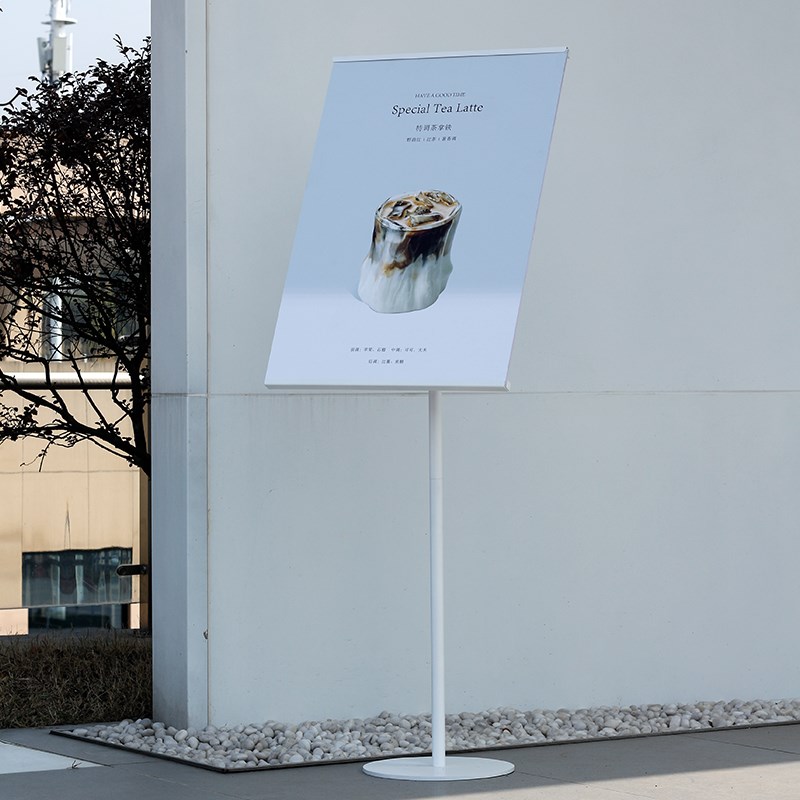 大展架立式海报架落地防风kt板广告宣传伸缩立牌支架展板水牌门口