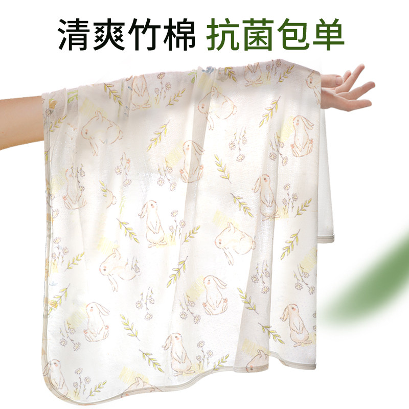 包单初生婴儿夏薄款单层包被纱布竹棉新生宝宝超薄包巾婴幼儿用品