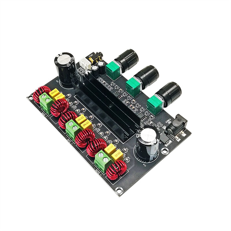 TPA3116D2数字功放板2.1声道80W*2+100W大功率HIFI重低音 DC24V