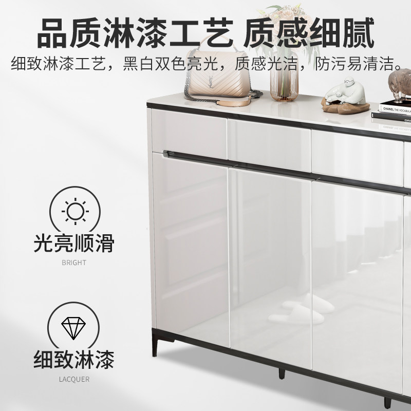 烤漆鞋柜家用室内入户玄关柜一体进门2023新款爆款门口轻奢收纳柜