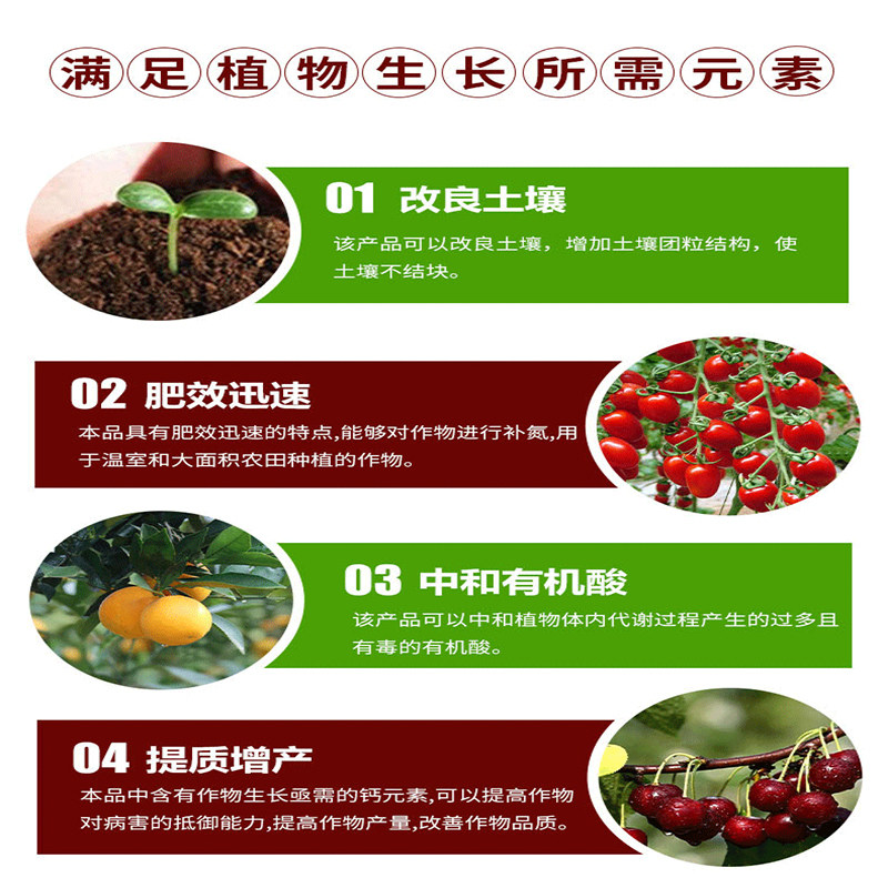 硝酸铵钙中量元素颗粒肥水溶肥冲施肥柑橘果树肥叶面肥25kg