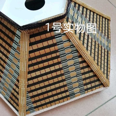 升降灯伸缩灯麻将灯茶楼吊灯棋牌灯书房餐厅复古中式吊灯竹艺吊灯