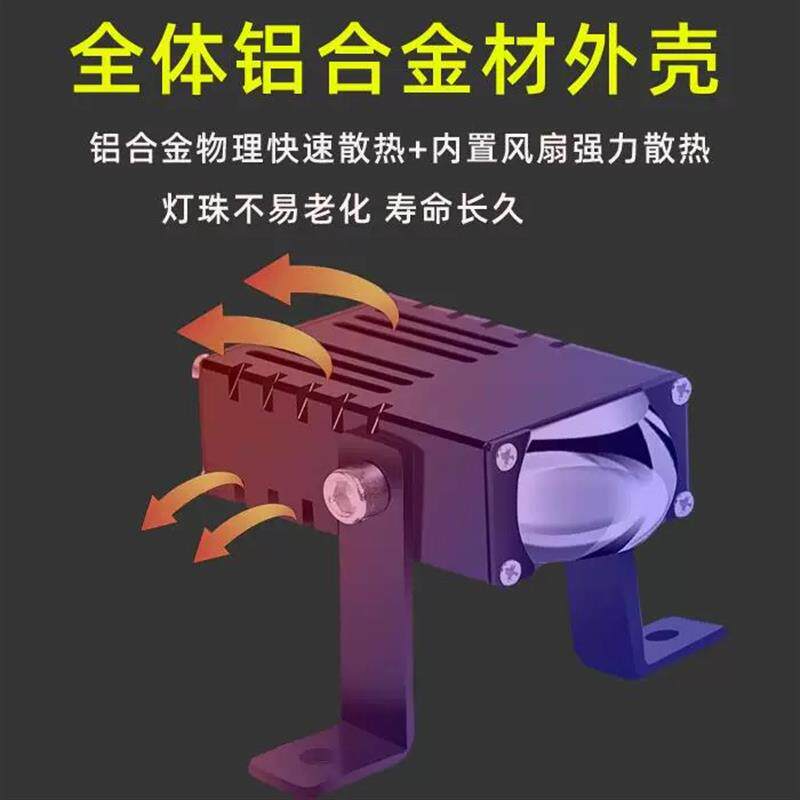 LED汽车激光射灯远射铺路货车越野轿车强光中网灯隐藏式激光炮