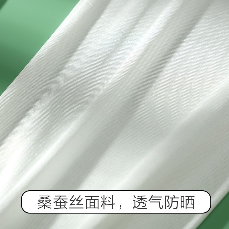 真丝针织防晒长款袖套透气冰爽桑蚕丝半指手套薄款夏女骑车开车