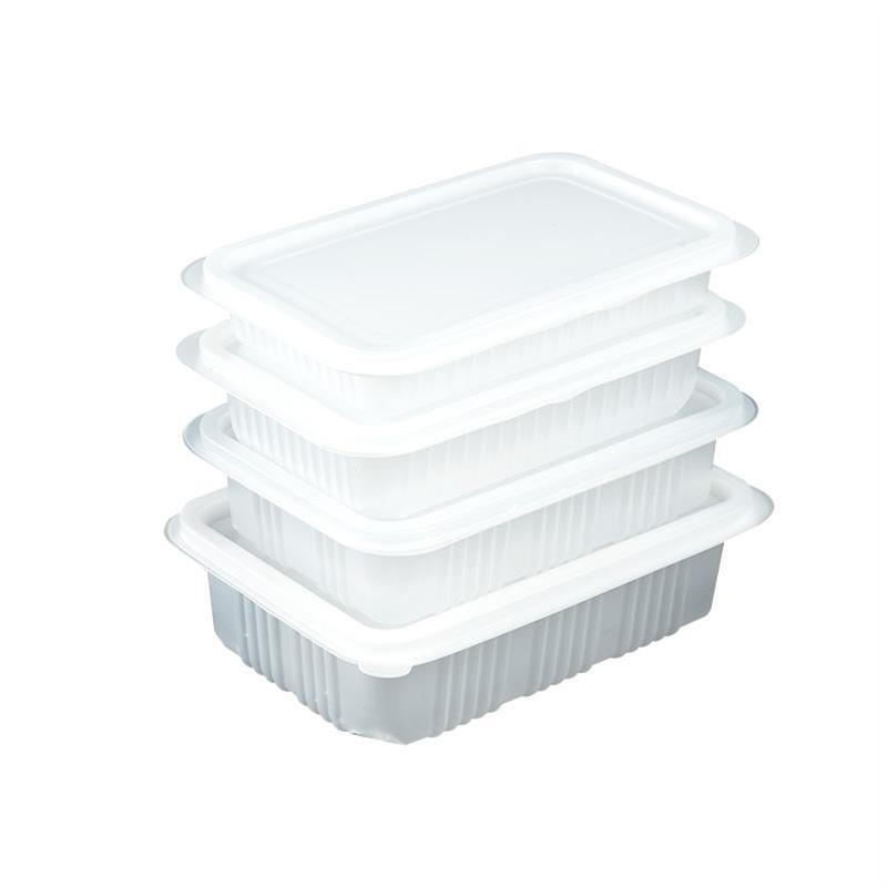 食品级PP保鲜盒200克-500克肉燕免浆虾仁冷冻密封套盒含盖包装盒