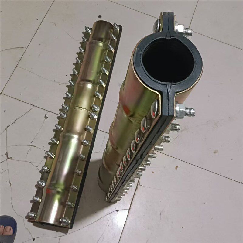 定制加长一米钢板哈夫节抢修节堵漏器抱箍管箍补漏卡管道修补器