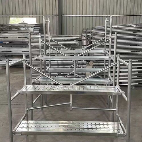 折叠式脚手架 室内多功能折叠拼接带轮装修加厚施工便携移动镀锌
