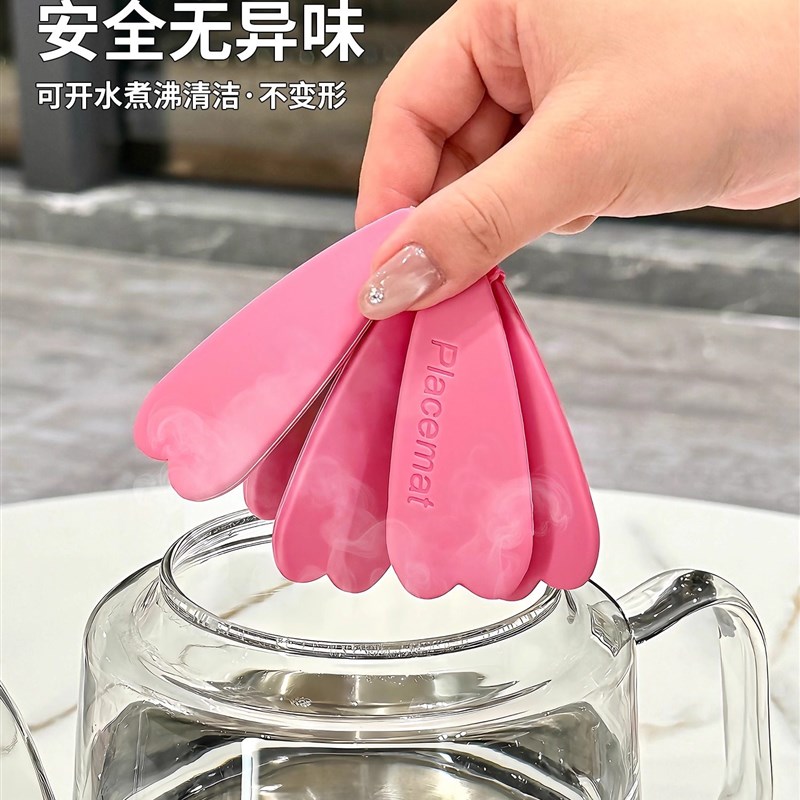 硅胶餐垫套装家用高级感隔热垫防烫耐高温菜盘餐盘碗垫锅垫杯垫子
