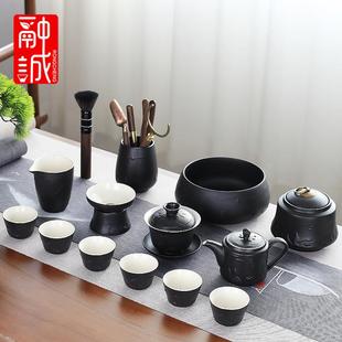 家用轻奢高档陶瓷茶器办公室客厅盖碗茶杯整套泡茶壶 功夫茶具套装