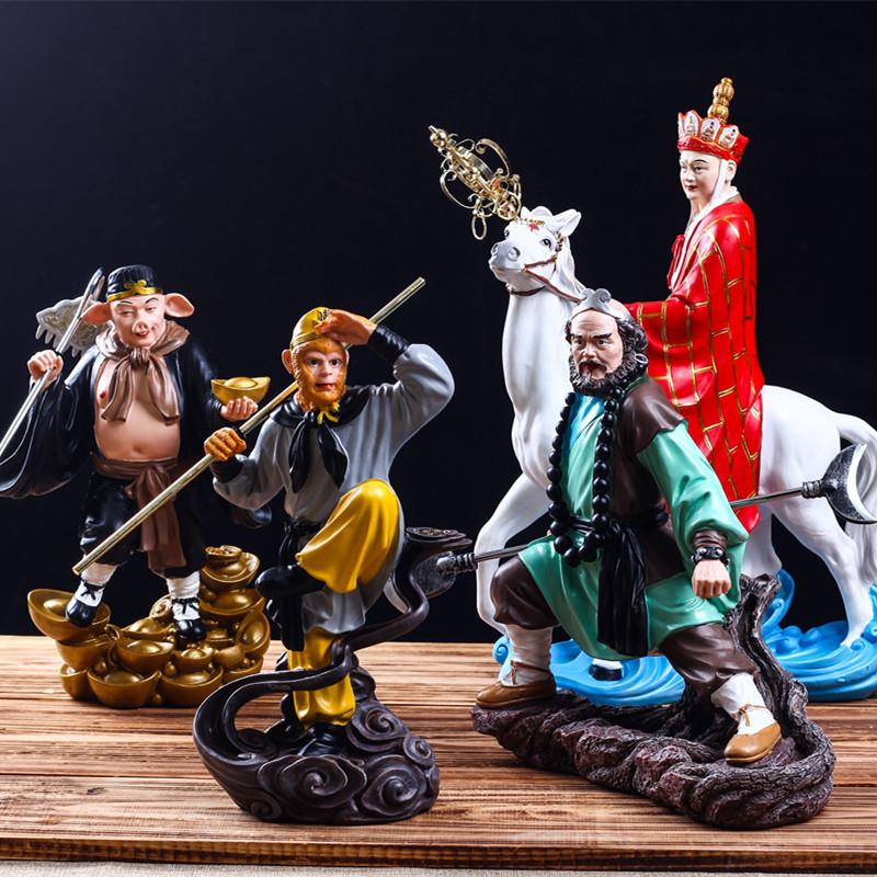 西游记师徒四人摆件孙悟空香炉猪八戒沙僧唐僧手办家居室内摆件