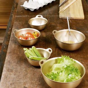餐具酸奶碗燕麦碗蘸料碗 北陆金色小汤碗家用水果沙拉碗甜品碗日式
