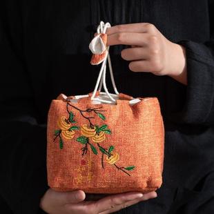 户外旅行茶具收纳包袋家用便携快客杯盖碗一茶壶两杯四杯收纳盒包