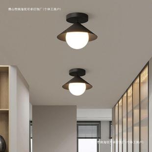 简约客厅过道灯走廊灯入门玄关灯网红爆款 奶油风吸顶灯北欧阳台灯