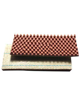 蓝歌厂家白色糙面皮粒面颗粒带 打卷机粒面防滑带 印染设备配件