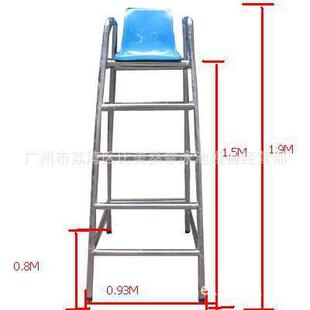 304不锈钢泳池救生椅不可拆卸式救生椅泳池边救生员瞭望椅201座椅