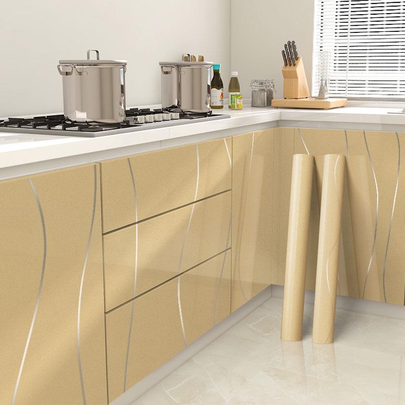 厨房橱柜翻新改造贴纸防油自粘烤漆加厚旧柜子家具改色贴