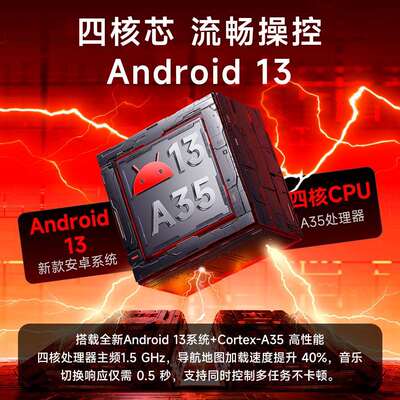 跨境英莫特安卓车载导航 9寸高清大屏 carplay中控汽车导航一体机