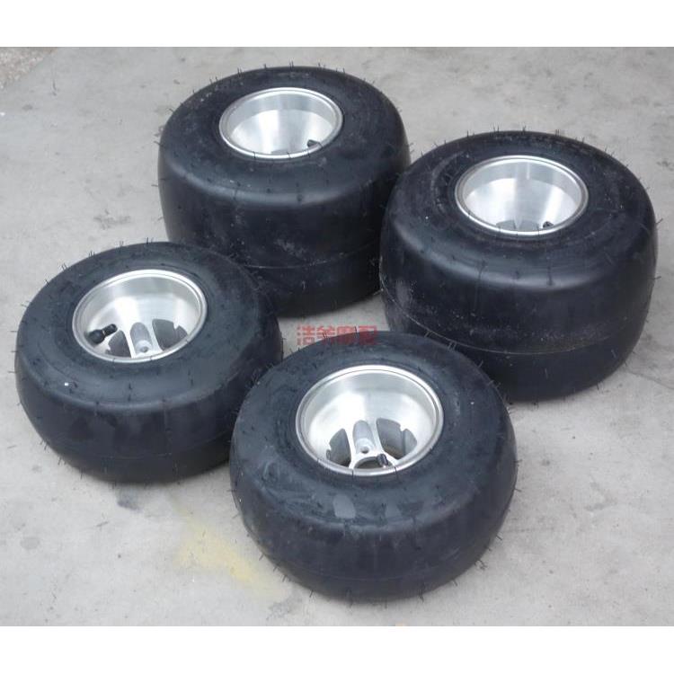 竞技四轮卡丁车改装件10X4.50-5 11X7.10-5寸铝轮毂轮胎真空光胎