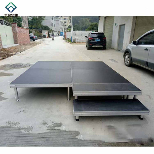 四柱简易舞台 防滑板高度可调节简易拼装舞台