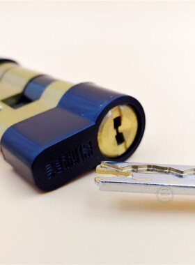 防盗门锁芯超c级门锁叶片钥匙通用型家用锁芯Q大门全铜进户入户门