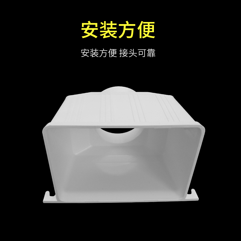 PVC方型110雨水斗160s下水管排水250集水落水漏斗屋面200桥梁水斗