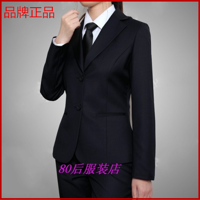 西服套装女职业装正装面试商务西装显E瘦胖mm200斤大码春秋工服