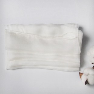 真丝草木染植物染用丝巾蜡染纯白坯围巾长巾蓝染可手工DIY雪纺