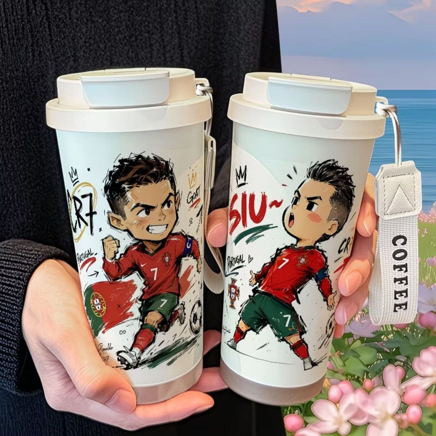 足球C罗应援周边保温杯31