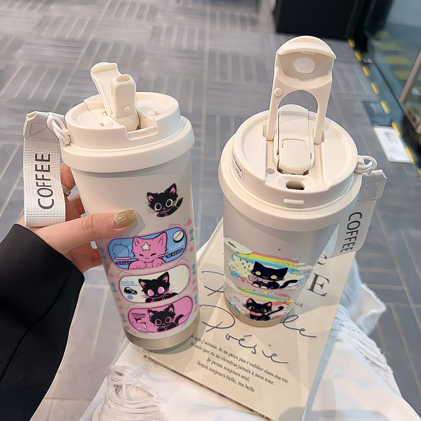小猫日记创意保温杯新款