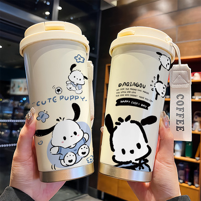 高颜值帕恰狗可爱保温杯男款女士