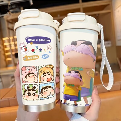 可爱小新保温杯男款女士高颜值