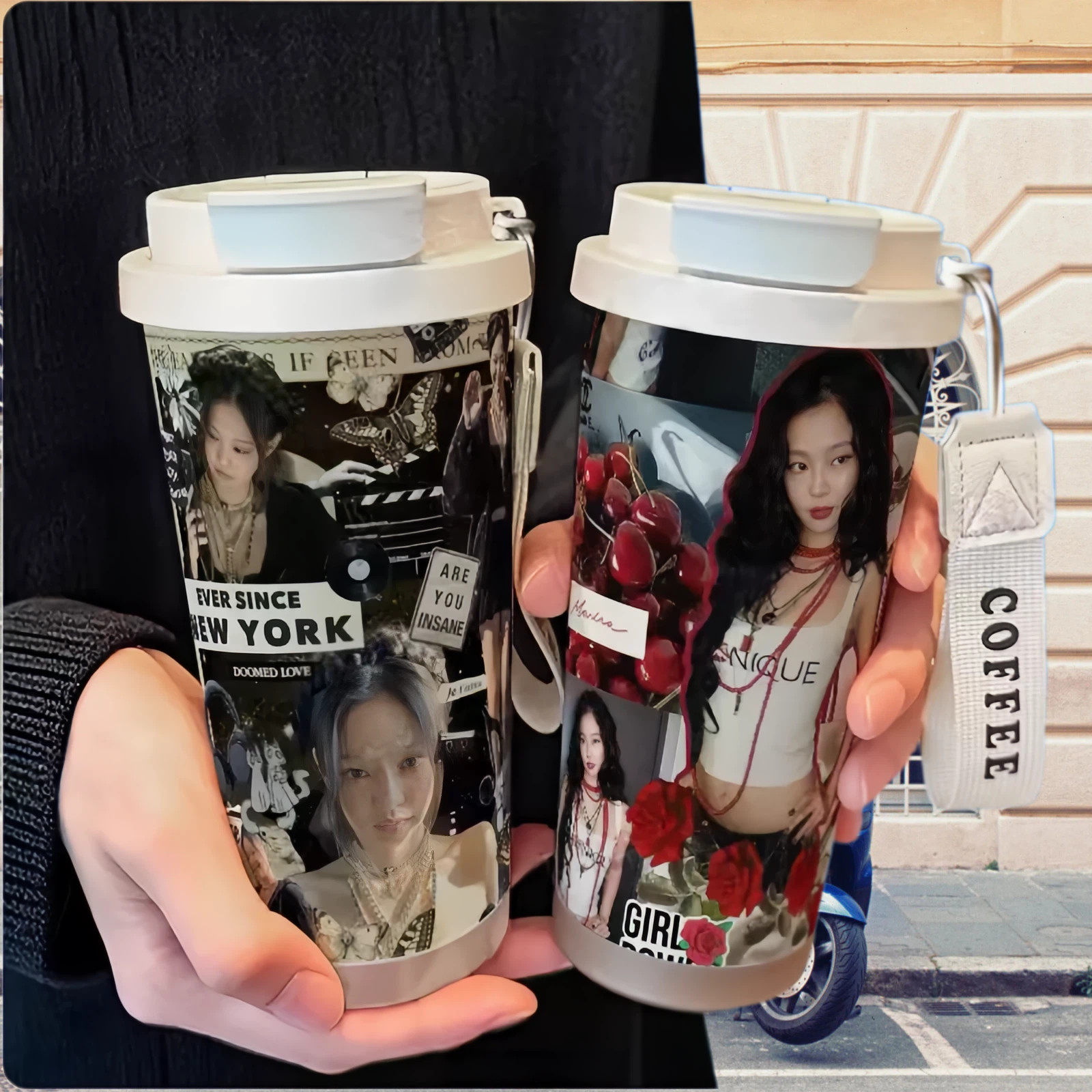 jennie金珍妮周边保温杯316