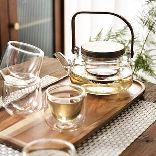 套装 泡茶整套盘用品家用茶杯器小型客厅功夫茶具泡茶日式 玻璃茶杯