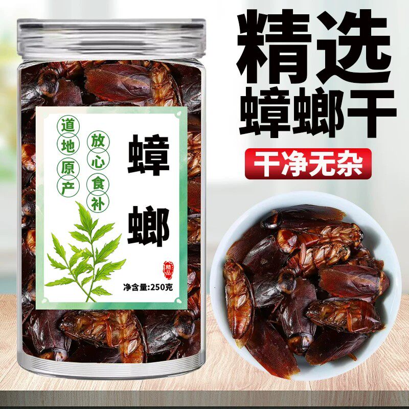 蟑螂中药材正品旗舰店散装美洲大蠊干货小强滑虫偷油婆天然无硫