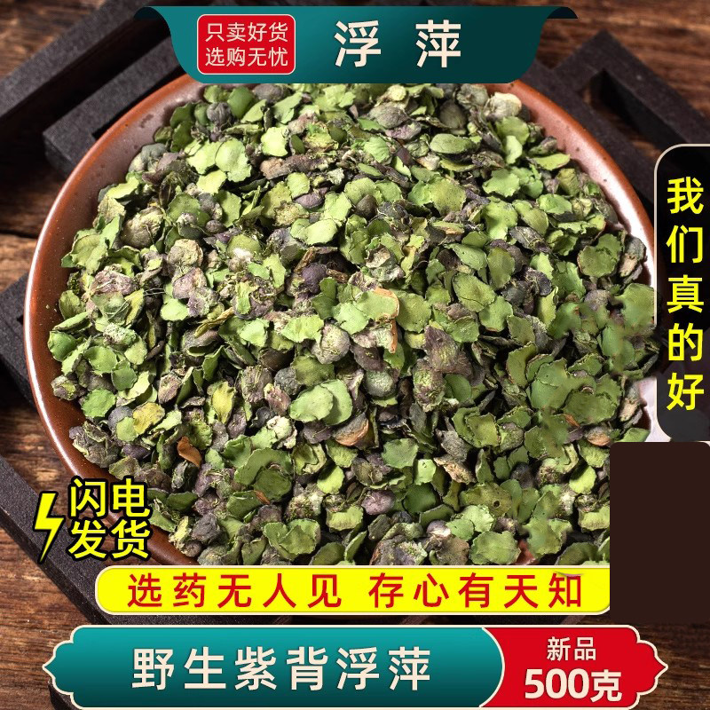 野生浮萍中药材500克/100g药用紫背浮萍田萍干浮萍洗发浮萍一味药