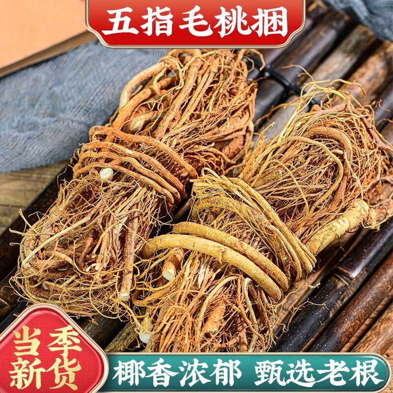 广西五指毛桃捆土茯苓组合炖汤煲汤椰香浓郁中药材五指毛桃根汤料
