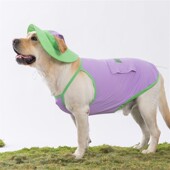 降温凉凉衣宠物狗狗衣服 薄款 新款 大型犬大狗吊带遮阳帽背心春夏季