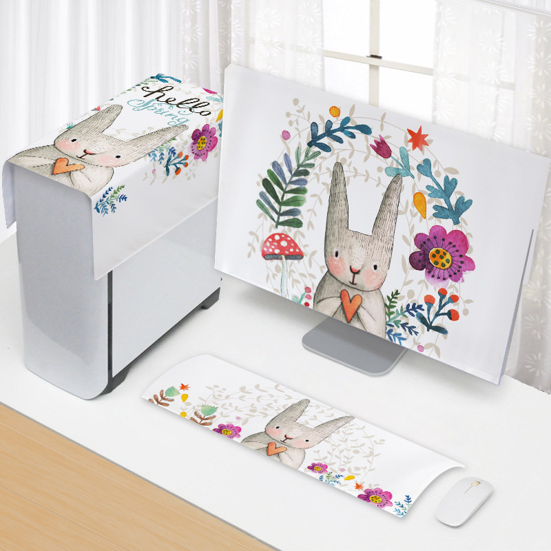 电脑防尘三件套主机键盘显示器盖布防尘保护罩27寸台式盖巾遮鑫特,居家布艺,万能盖巾,淘宝优惠券,粉丝福利购,淘宝优惠卷