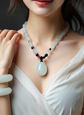 直播新疆糖羊脂白玉天然真和田玉镯子宽手镯正品带证书发顺丰4972