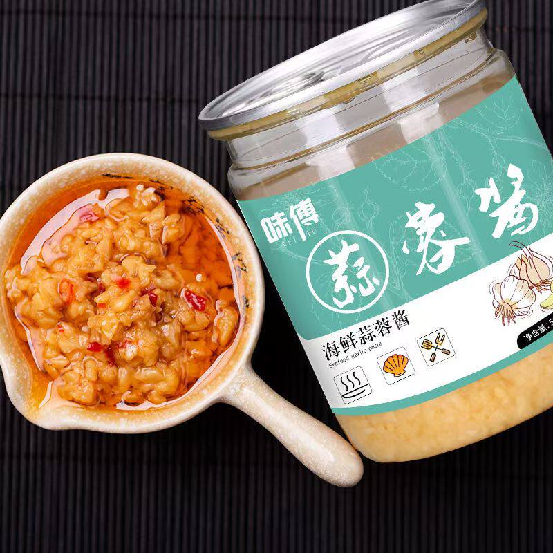 味傅蒜蓉酱500g蒜泥酱蒸海鲜蒜蓉粉丝烧烤生蚝商用家用调味料