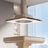 全自动棋牌室排烟照明灯排气扇麻将机空气净化换气灯麻将吸烟神器