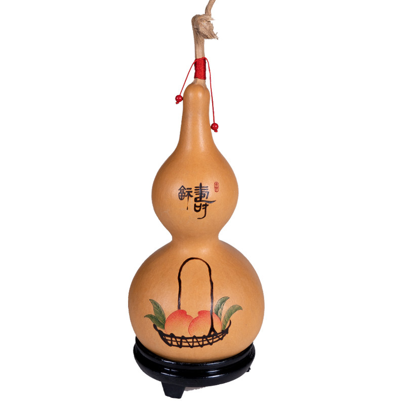 葫仙天然小葫芦挂件手工艺烙画针刺针画雕刻家居摆件汽车挂件挂饰